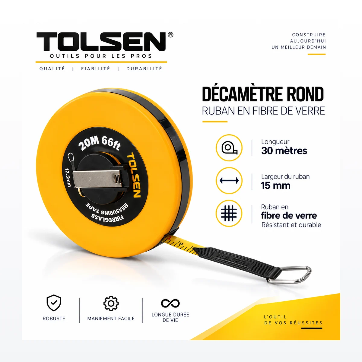 Décamètre rond TOLSEN