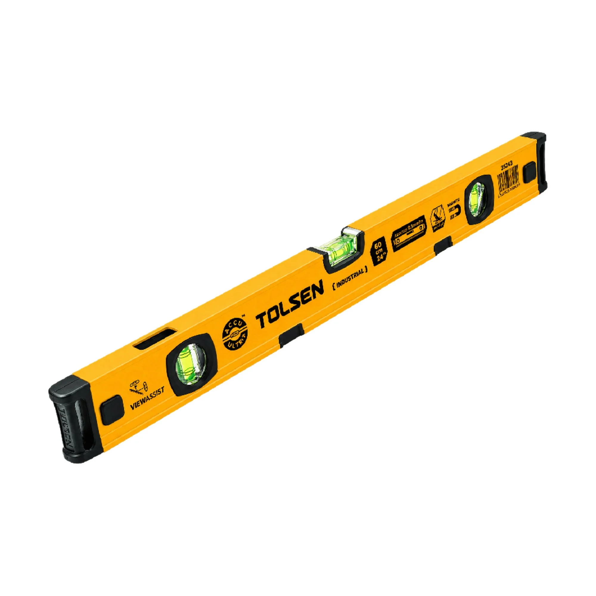 NIVEAU MAÇON JAUNE ROBUSTE (INDUSTRIEL)