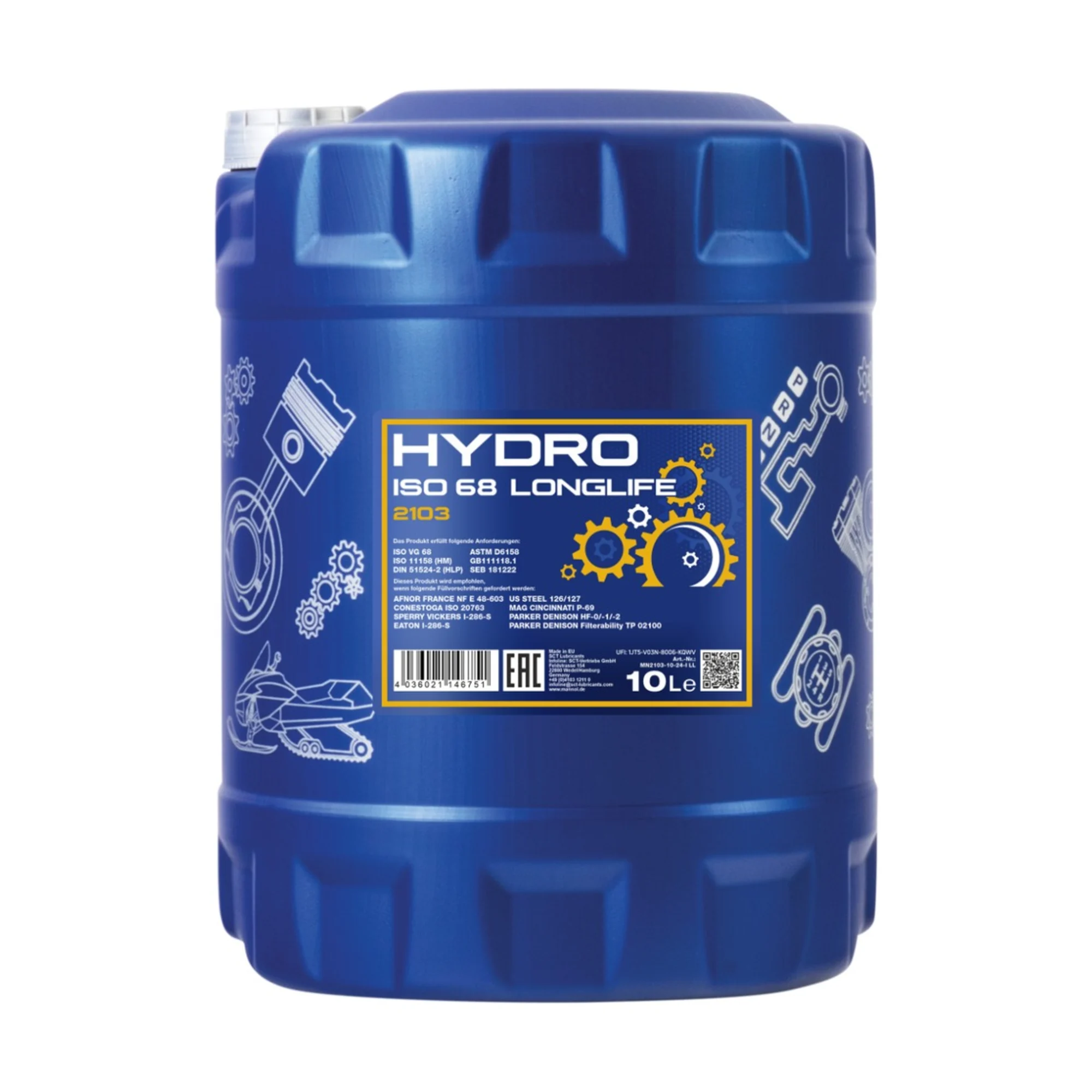 MANNOL Hydro ISO 68 10 L