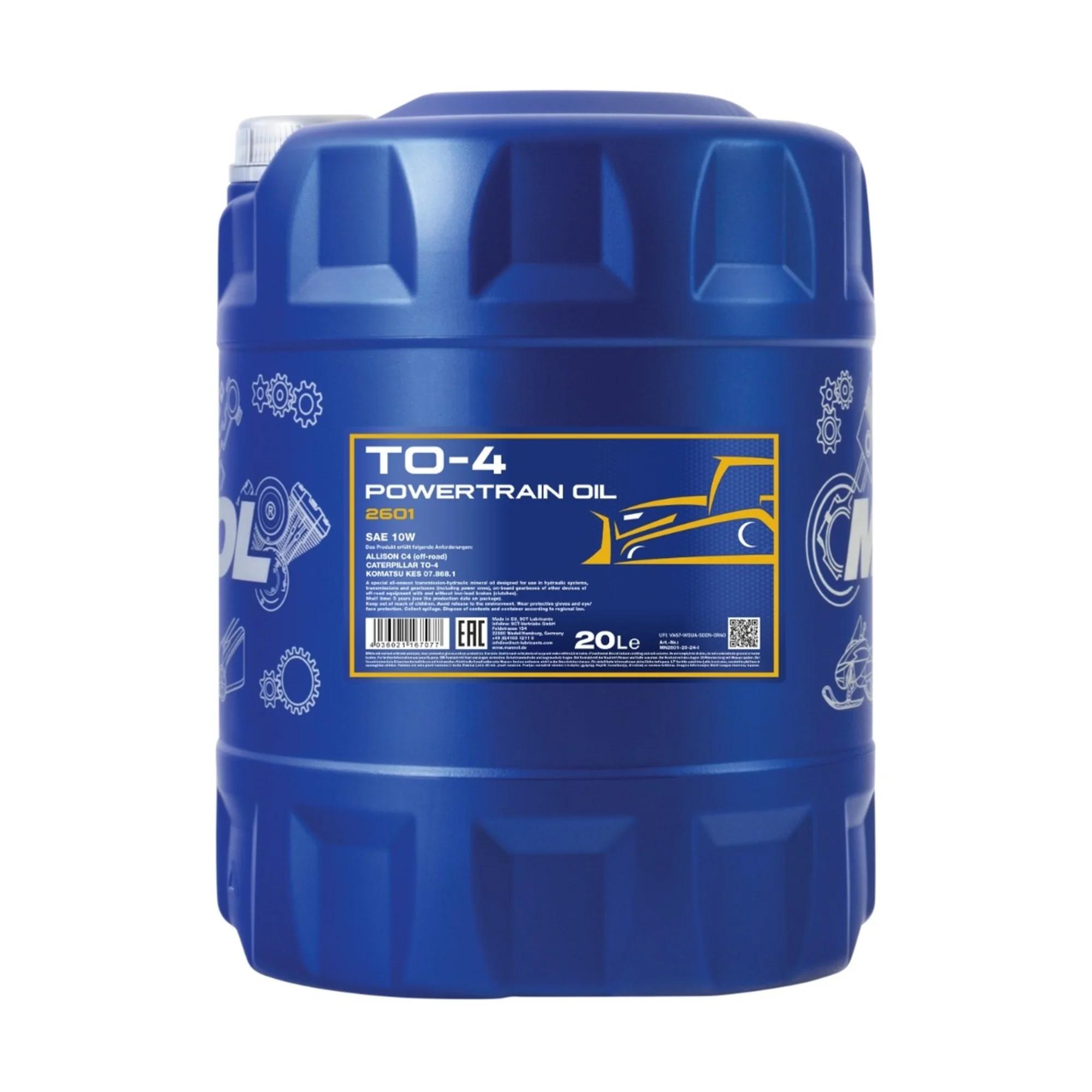 MANNOL TO-4 Powertrain Oil SAE 10W 20 L