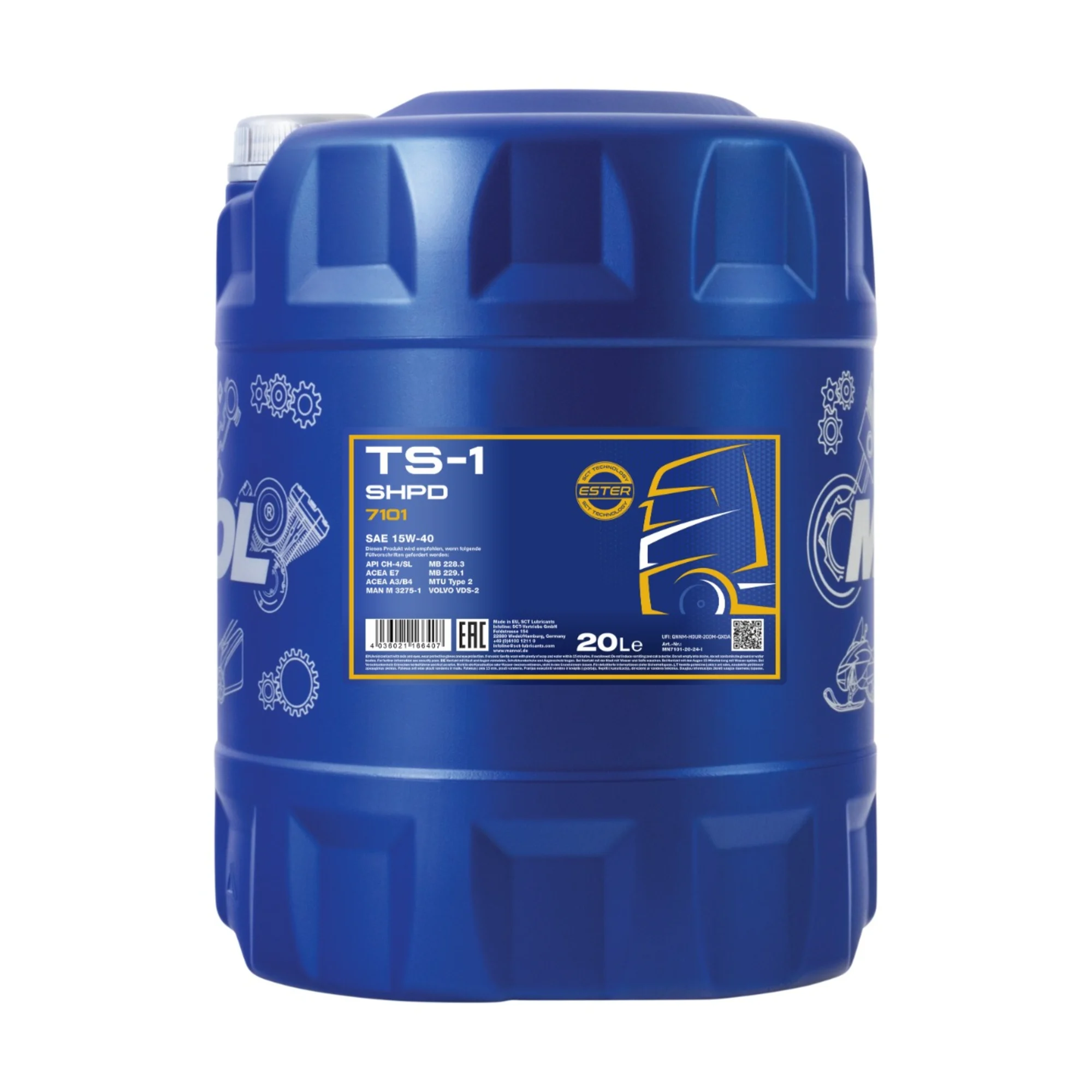 MANNOL TS-1 SHPD 15W-40 20 L