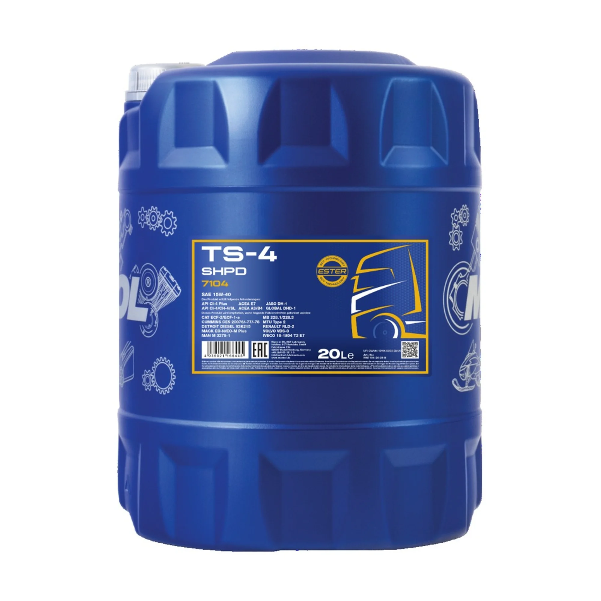 MANNOL TS-4 SHPD 15W-40 20 L