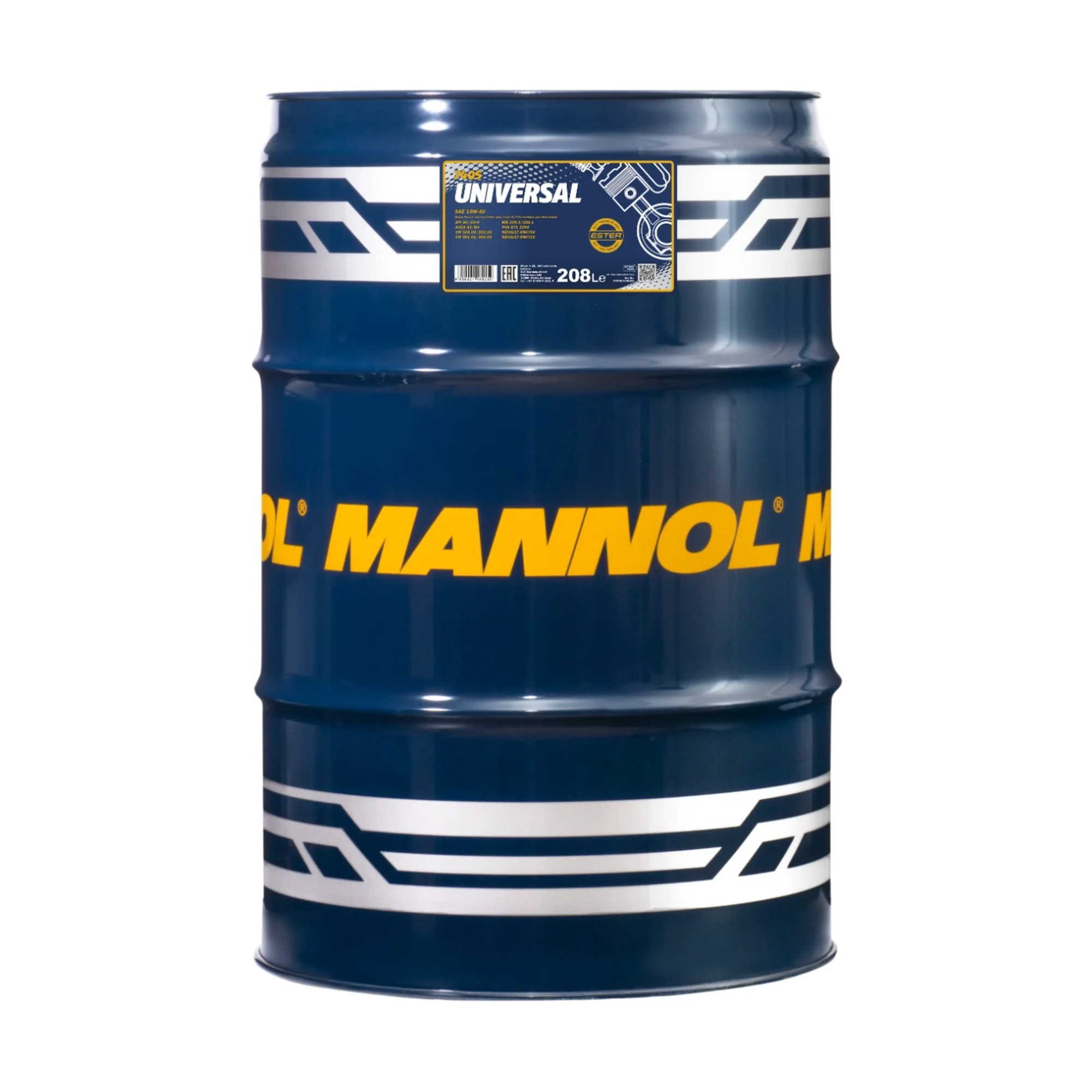 MANNOL Universal 15W-40 7405 — fût 208 L