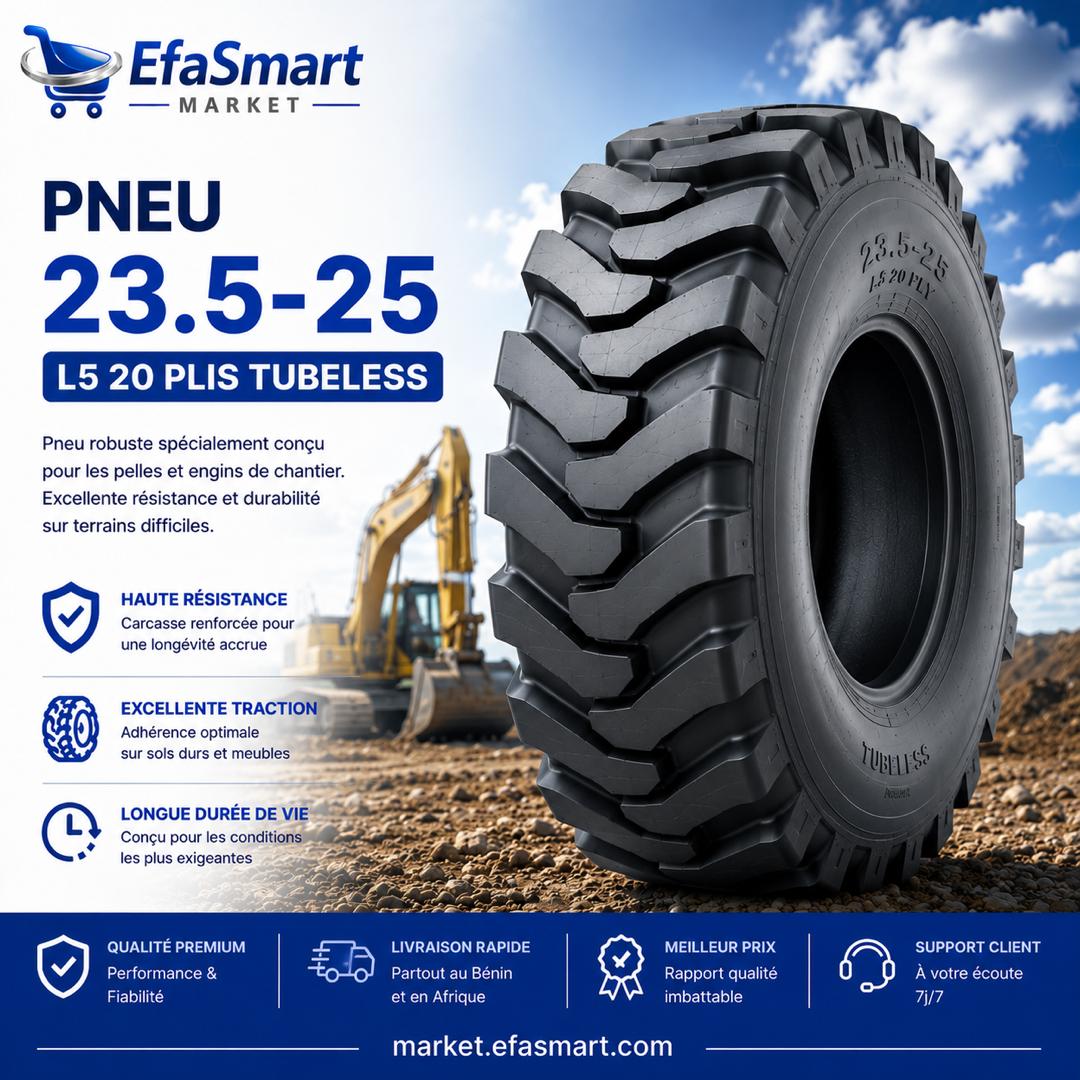 Pneu 23.5-25 L5 20 Plis Tubeless