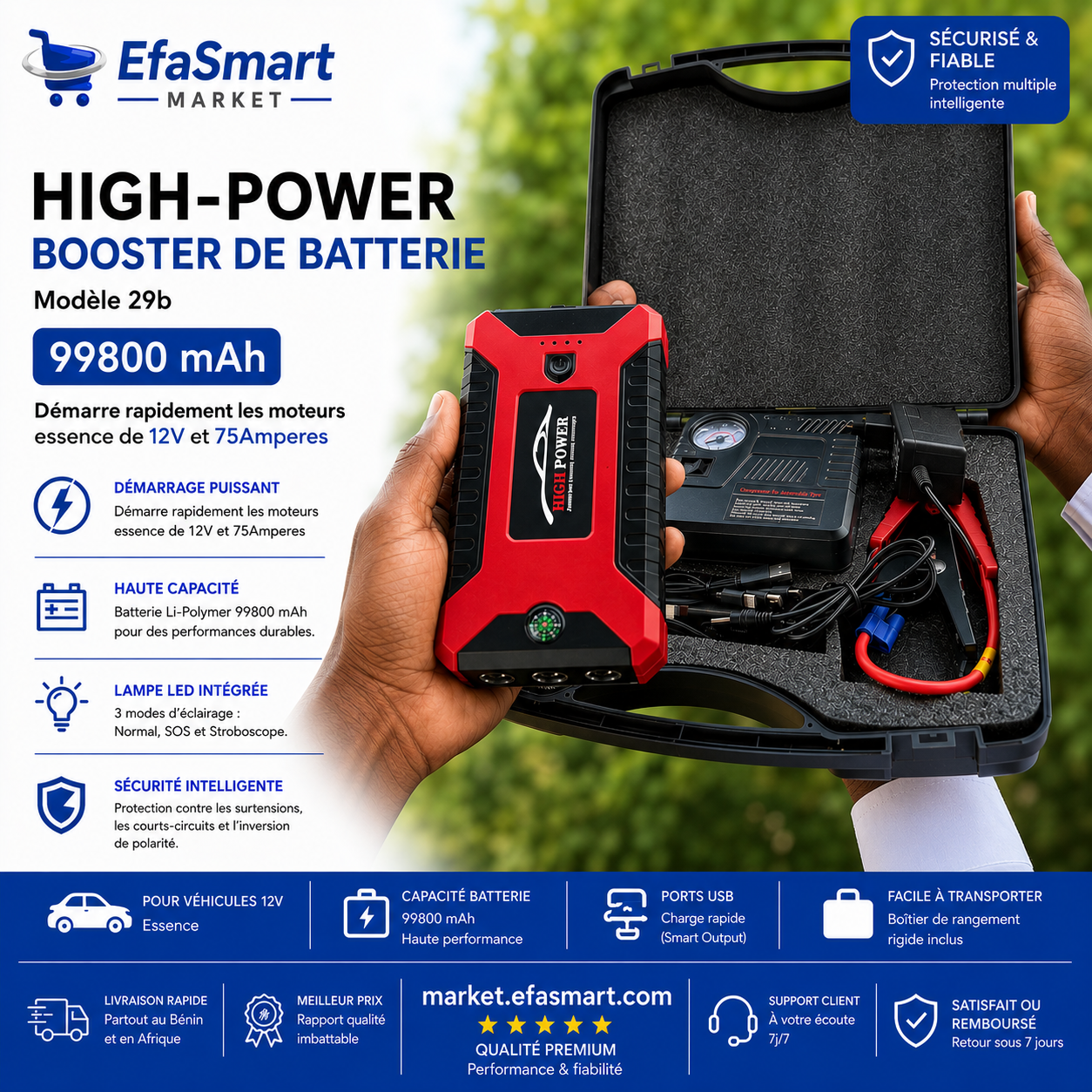 HIGH-POWER BOOSTER DE BATTERIE