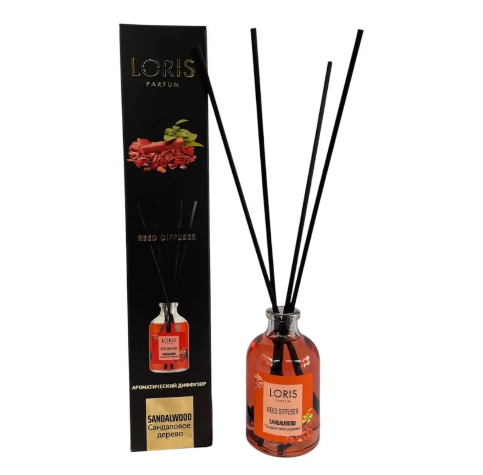 Diffuser de parfum à bâtonnets Loris Parfum 50ML Sandalwood