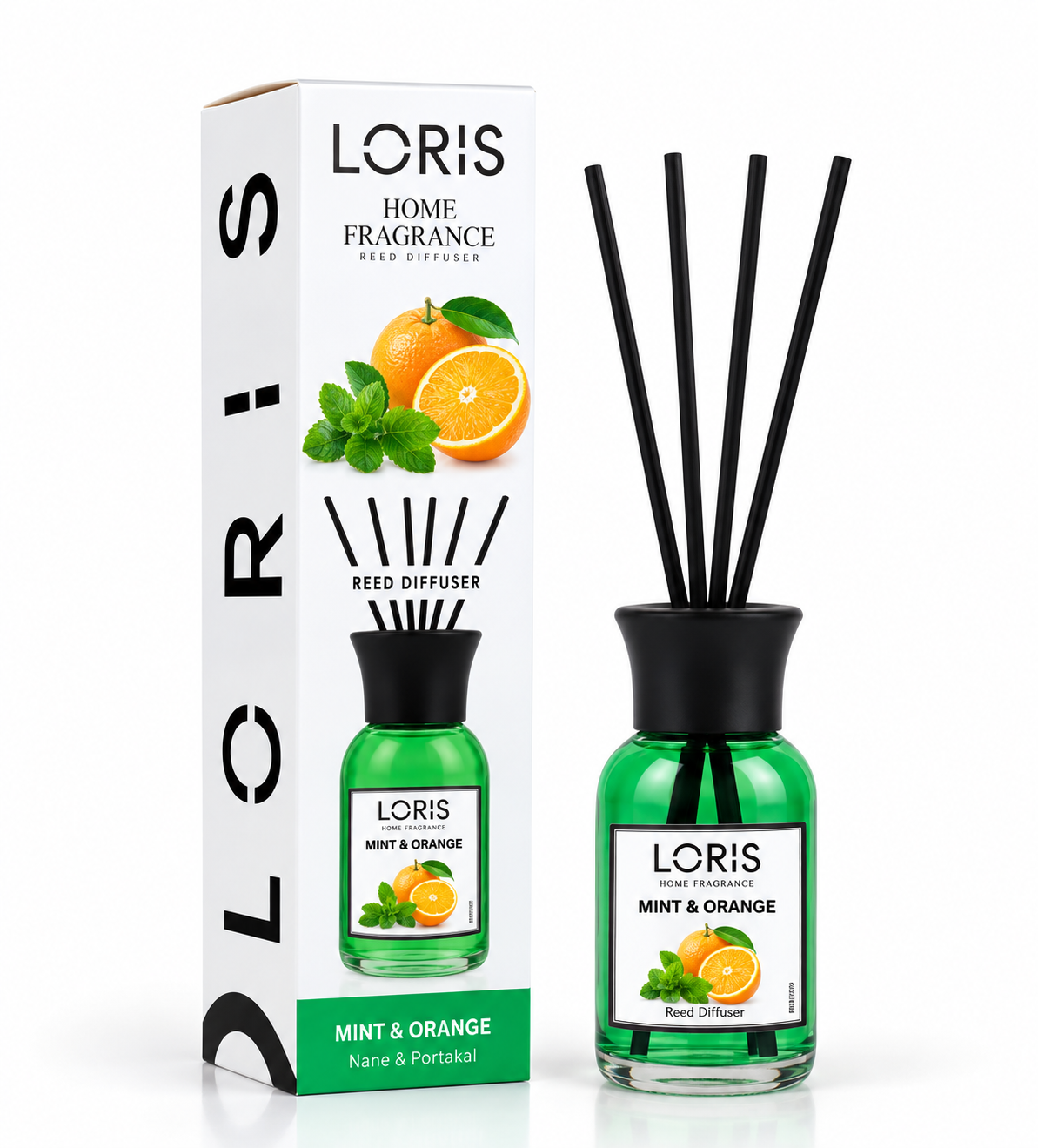100ML Diffuser de parfum d'ambiance Loris Menthe & Orange