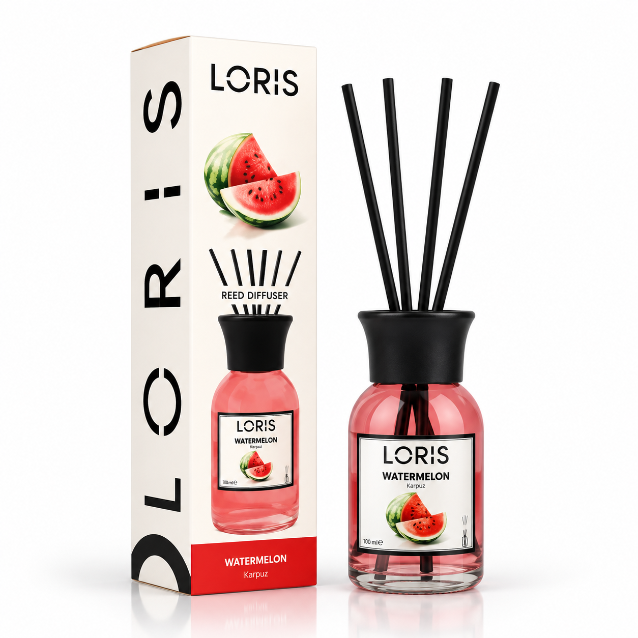 100ML Diffuseur de roseaux Loris Parfum Pastèque