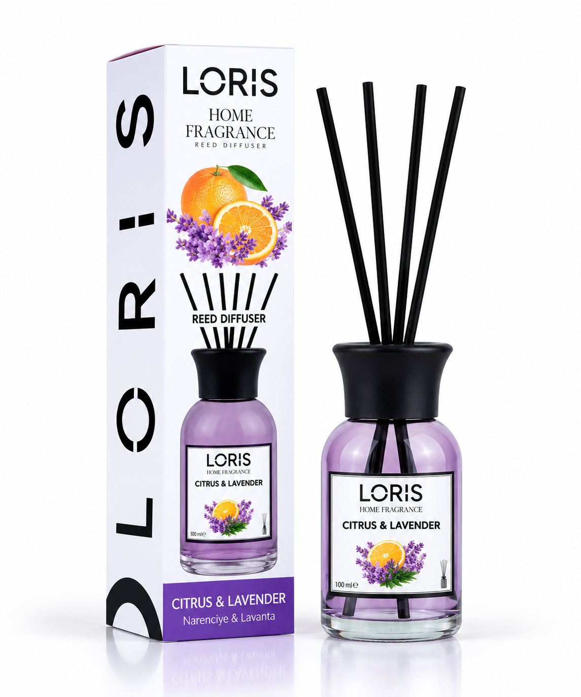 100ML Diffuseur de parfum d'ambiance Loris - Agrumes & Lavande