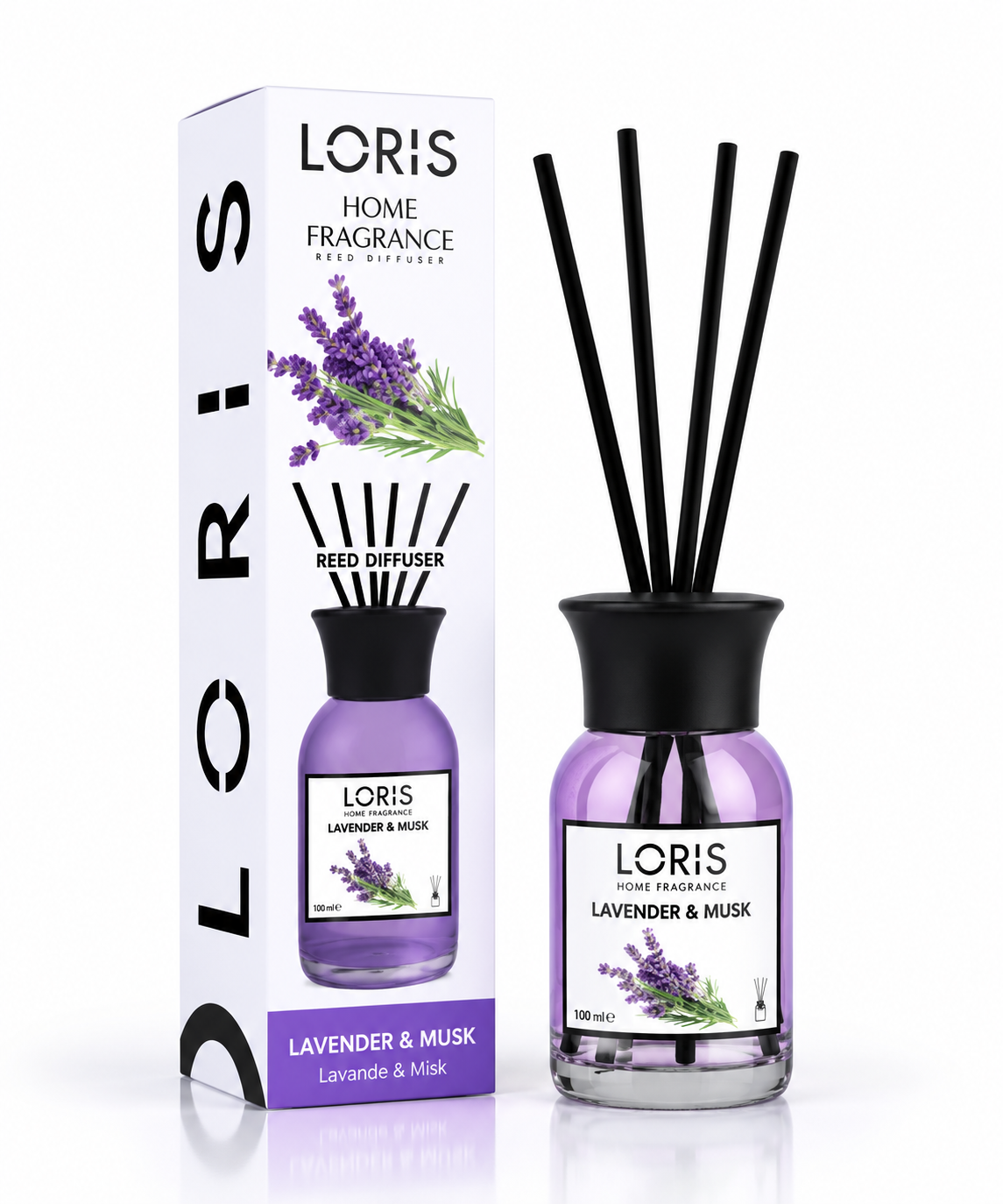 100ML Diffuseur de parfum d'intérieur Loris Lavender & Musk