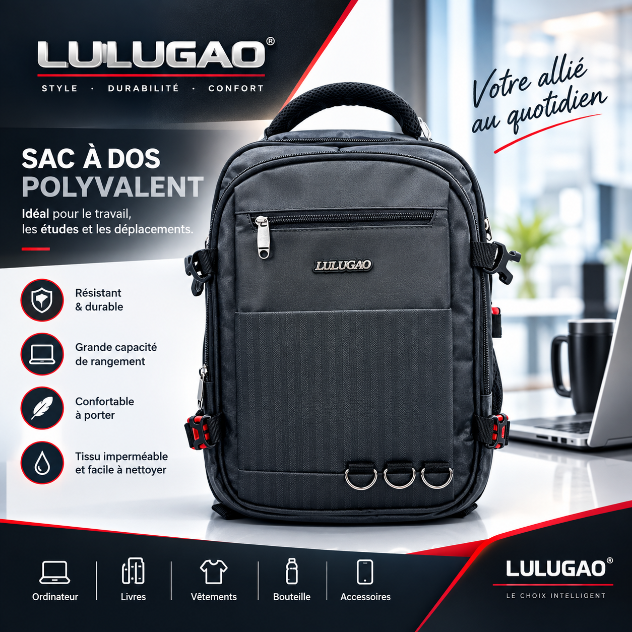 Sac à dos polyvalent Lulugao